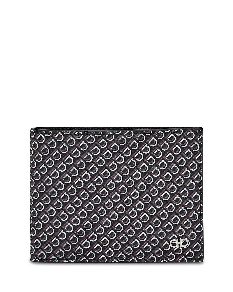 Ferragamo Gancini Printed Bifold Wallet