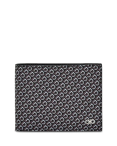 Ferragamo Gancini Printed Bifold Wallet