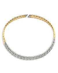 Etho Maria 18K White & Yellow Gold Reflexion Diamond Cuff Collar Necklace, 15