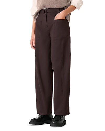 Whistles Belted Barrel Leg Pants
