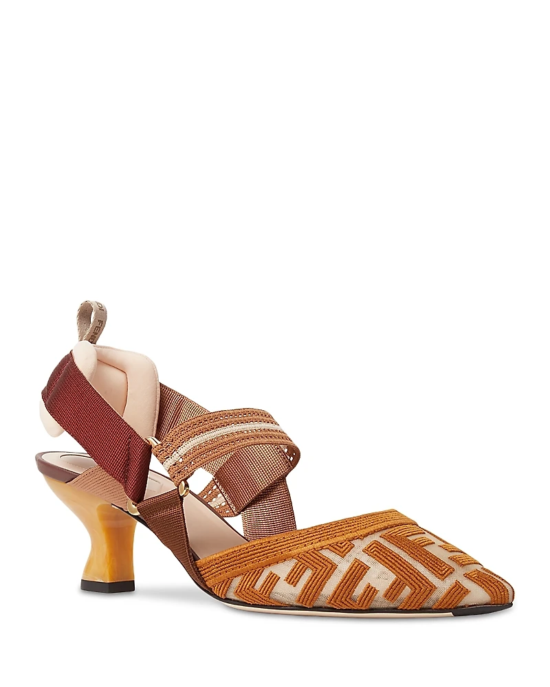 Fendi Women's Colibri Ff Slingback Pumps