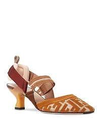 Fendi Women's Colibri Ff Slingback Pumps