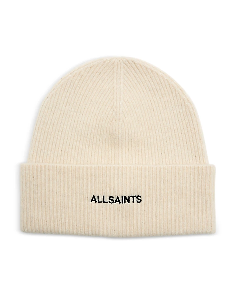 Allsaints Underground Ribbed Beanie Hat