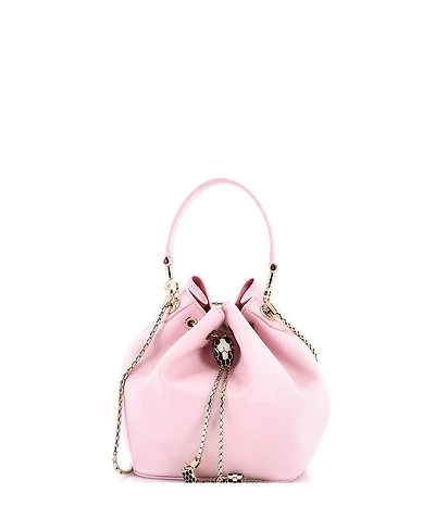 Pre-Owned Bvlgari Serpenti Forever Bucket Bag Leather