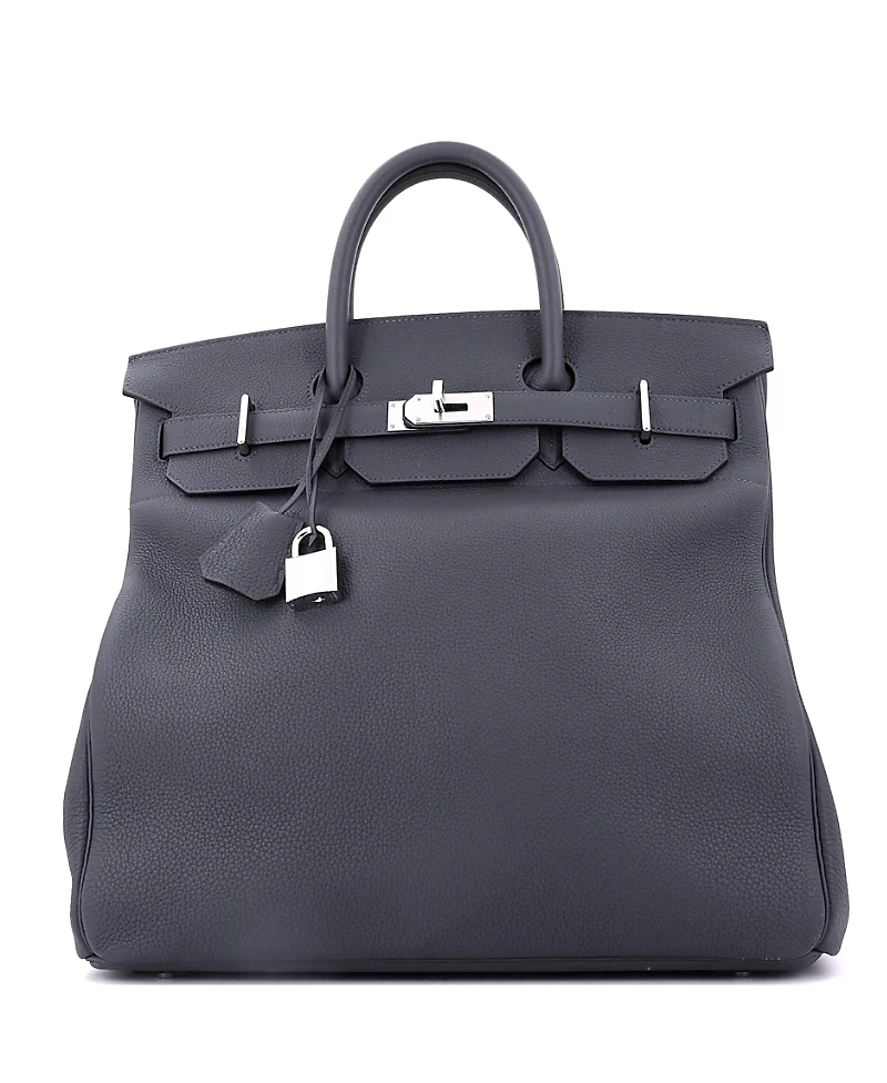 Pre-Owned HERMES Hac 40 Handbag Togo with Palladium Hardware