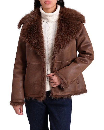 Bagatelle Faux Suede & Shearling Jacket