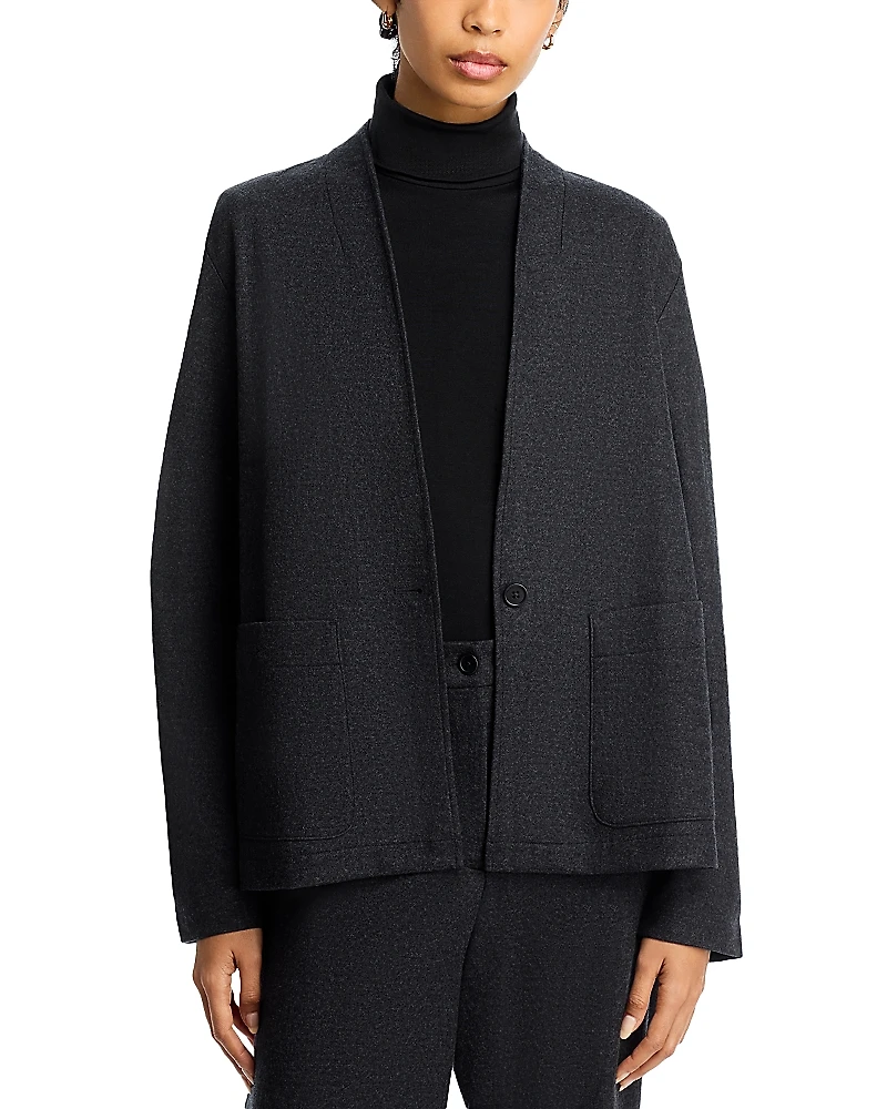 Eileen Fisher High Collar Jacket