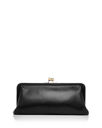 Aqua Leather Coin Purse Clutch - Exclusive