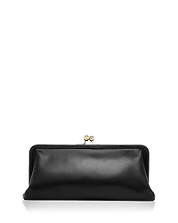 Aqua Leather Coin Purse Clutch - Exclusive