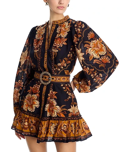 Farm Rio Majestic Garden Mini Dress