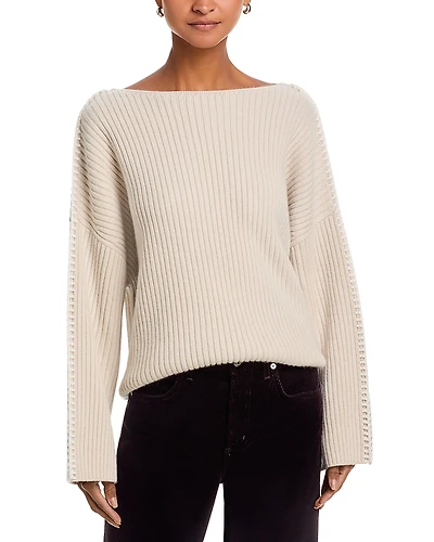 rag & bone Ingrid Boat Neck Wool Sweater