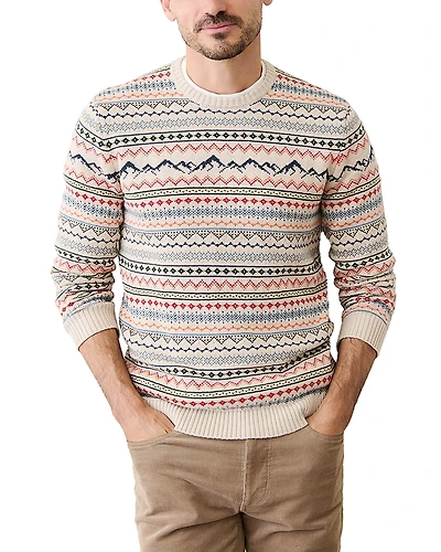 Marine Layer California Fair Isle Crewneck Sweater