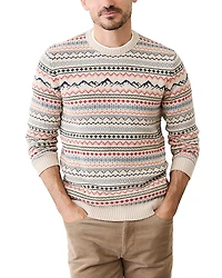 Marine Layer California Fair Isle Crewneck Sweater