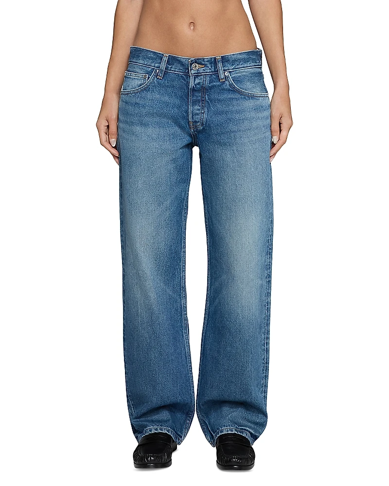Eb Denim Low Rise Straight Jeans