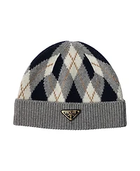 Prada Argyle Knit Beanie