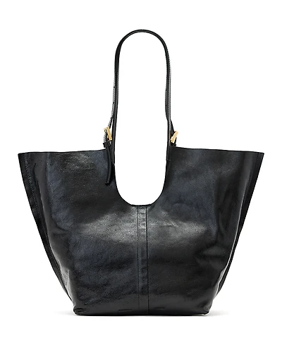 Allsaints Ara Shine E/W Large Leather Tote Bag