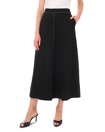 Vince Camuto A Line Contrast Stitch Skirt