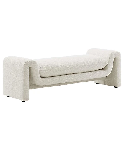 Modway Waverly Boucle Fabric Bench
