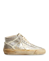 Golden Goose Men's Mid Star 2 Laminated Sneakers