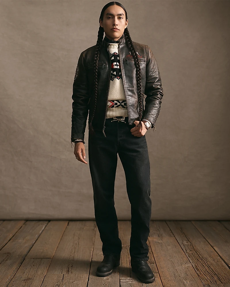 Polo Ralph Lauren x TOPA Unisex Star Winds Leather Jacket