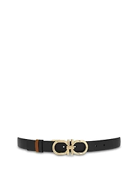 Ferragamo Women's Donna Gancini Reversible Leather Belt