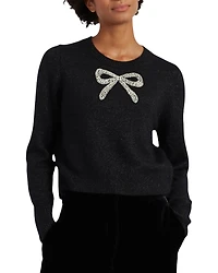 Chinti & Parker Women's Embellished Bow Sweater