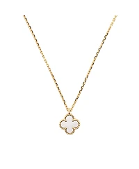 Pre-Owned Van Cleef & Arpels Sweet Alhambra Pendant Necklace 18K Gold and Mother of Pearl, 15 - 15.75"