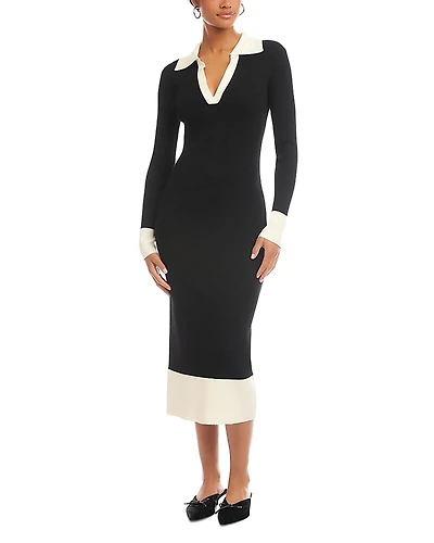 Fifteen Twenty Belle Ribbed Polo Dress