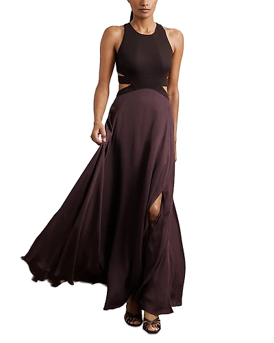 Reiss Cutout Sleeveless Maxi Dress