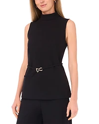 Vince Camuto Mock Neck Sleeveless Sweater