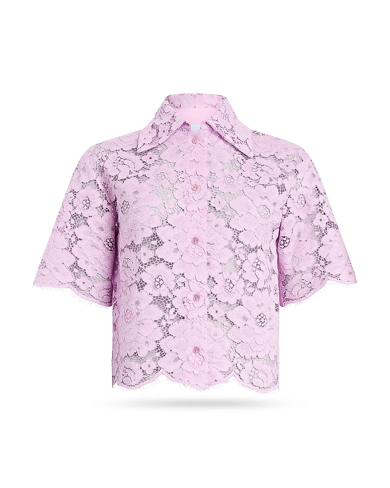 Patou Cropped Lace Blouse