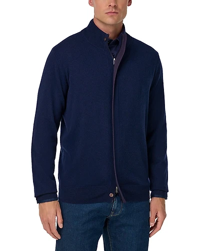 Boggi Milano Men's Full-Zip Cashmere Wool Sweater