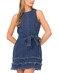 CeCe Boucle Denim Dress