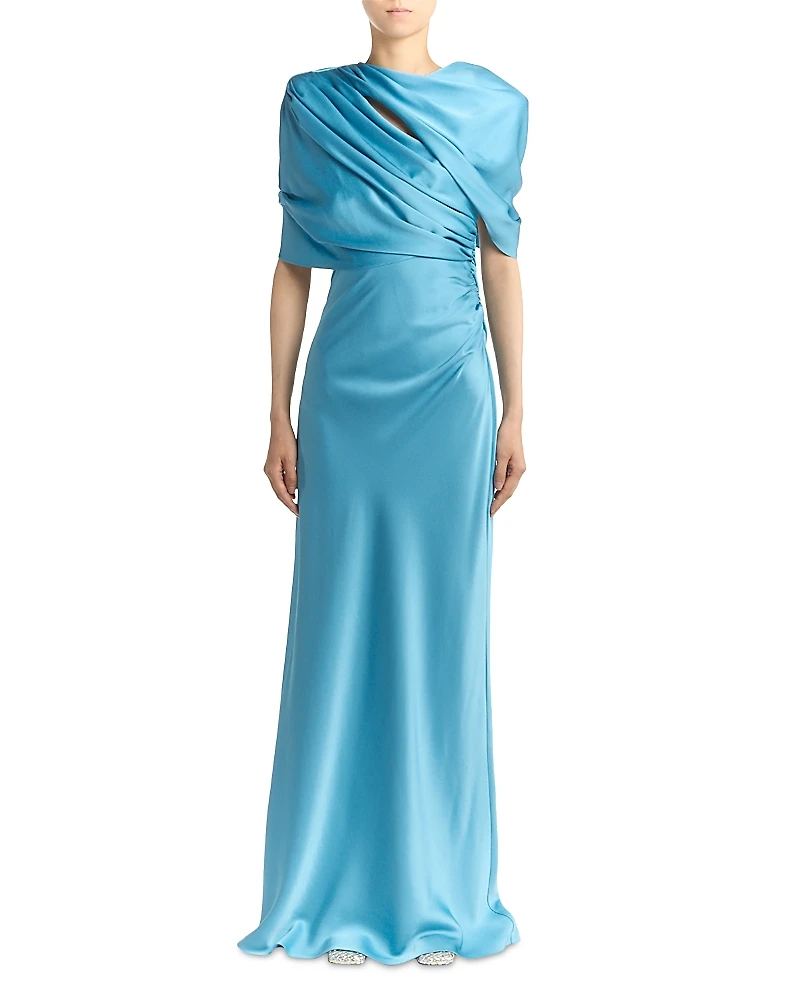 Stella McCartney Draped Cape Gown