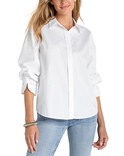 Liverpool Los Angeles Collared Button Front Top