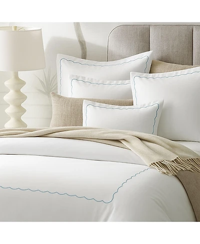 Domani Home Scallop Hotel Duvet Cover Set 4 Piece Set