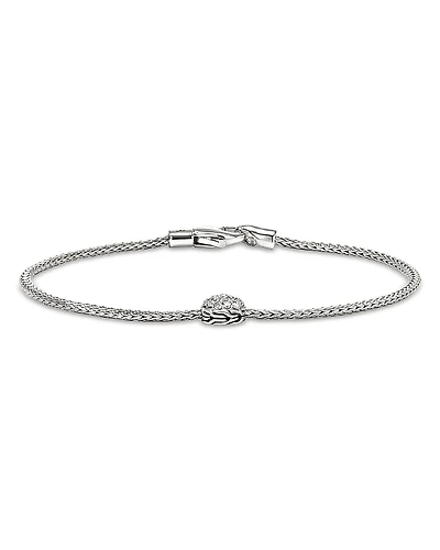 John Hardy Sterling Silver Jh Essentials Diamond Pave Bracelet