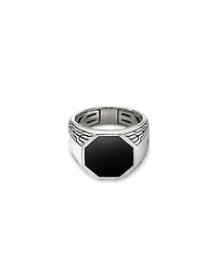 John Hardy Men's Sterling Silver Id Onyx Signet Ring