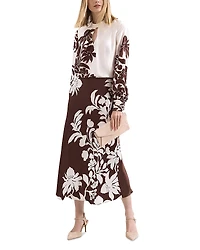 Phase Eight Hattie Satin Skirt