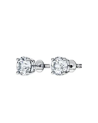 Swarovski 14K White Gold Eternity Certified Lab Grown Diamond Stud Earrings
