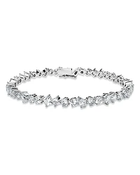 Swarovski 14K White Gold Galaxy Certified Lab Grown Diamond Mixed Cut Tennis Bracelet