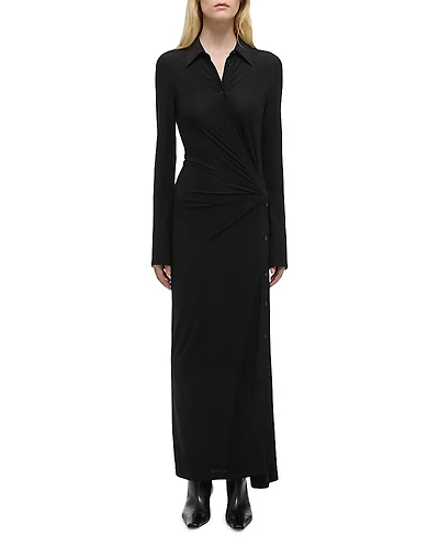 Helmut Lang Twisted Maxi Shirtdress