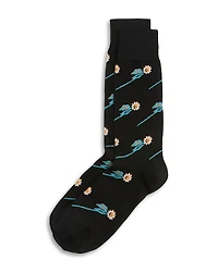 Paul Smith Flower Stem Crew Socks