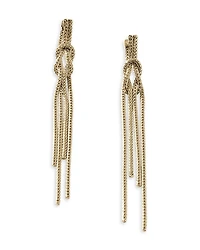 John Hardy 14K Yellow Gold Love Knot Chain Drop Earrings