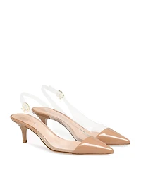 Gianvito Rossi Women's Plexi Sling 55 Slingback