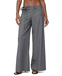 Edikted Willard Baggy Lace Up Belt Pants