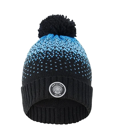 Deux par Deux Boys' Winter Knit Pompom Hat with Lining - Little Kid, Big Kid