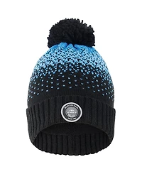 Deux par Deux Boys' Winter Knit Pompom Hat with Lining - Little Kid, Big Kid
