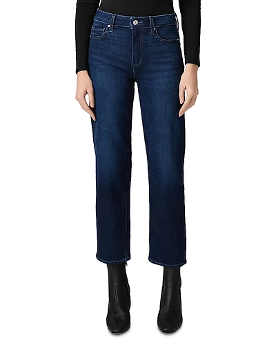 Paige Mason Mid Rise Straight Leg Ankle Jeans