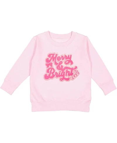 Sweet Wink Merry and Bright Patch Christmas Sweatshirt - Little Kid, Big Kid